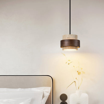 Lampe Suspendue en Pierre Naturelle | Esthétique Wabi-Sabi et Ambiance Chaleureuse