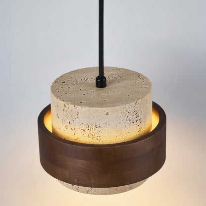 Lampe Suspendue en Pierre Naturelle | Esthétique Wabi-Sabi et Ambiance Chaleureuse