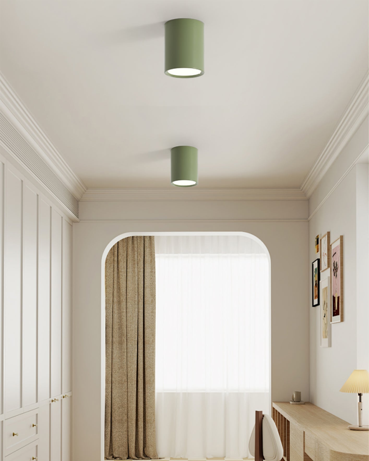 Luminaire de Plafond Élégant | Éclairage Doux et Diffus pour Intérieur