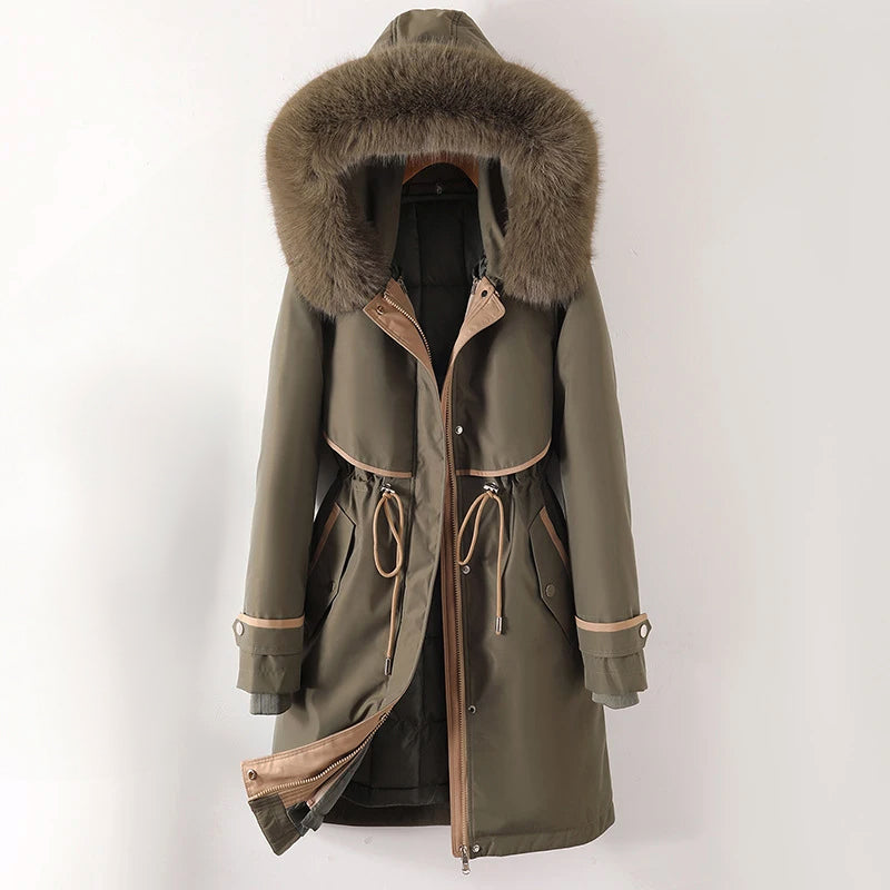 Veste d'Hiver à Capuche pour Femmes | Protection Contre le Vent et Pratique