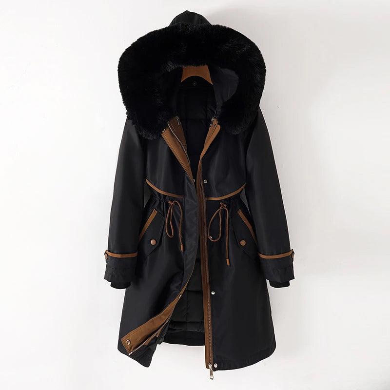 Veste d'Hiver à Capuche pour Femmes | Protection Contre le Vent et Pratique