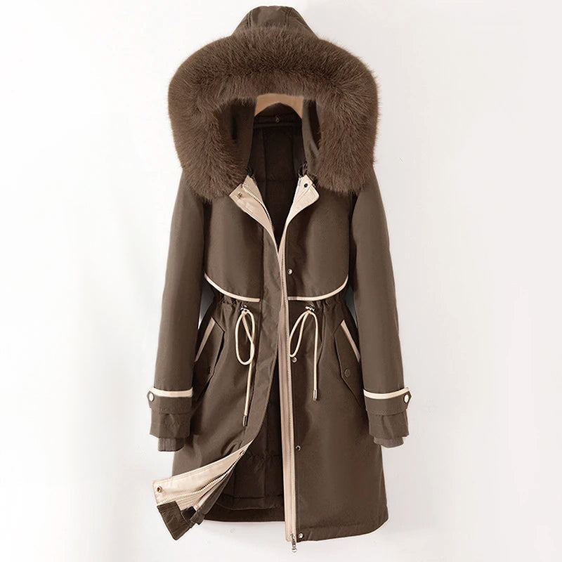 Veste d'Hiver à Capuche pour Femmes | Protection Contre le Vent et Pratique