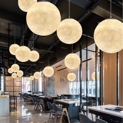Lampe Suspendue à Motif de Lune | Ambiance Chaleureuse et Élégante