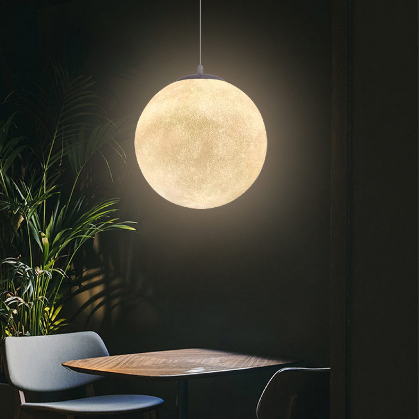 Lampe Suspendue à Motif de Lune | Ambiance Chaleureuse et Élégante