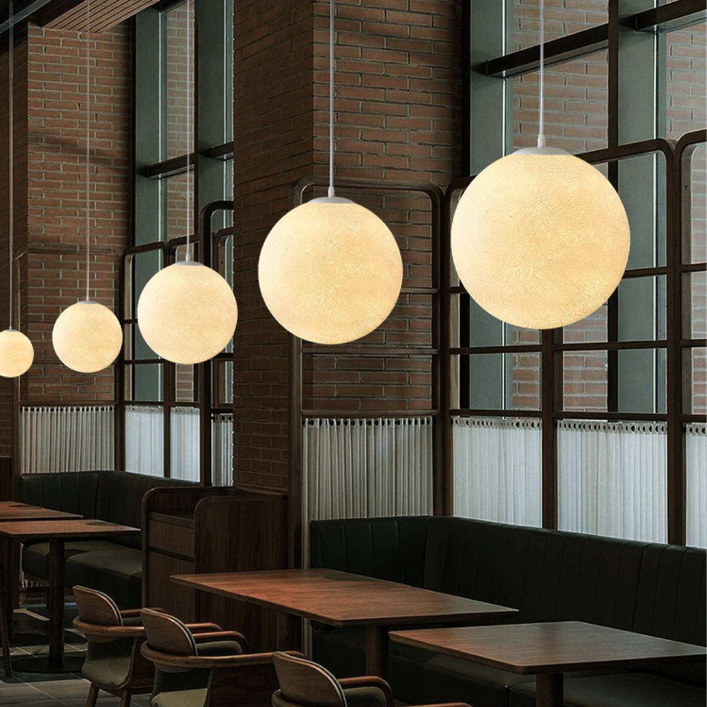 Lampe Suspendue à Motif de Lune | Ambiance Chaleureuse et Élégante