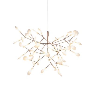 Lampe Suspendue LED en Or Rose | Élégance Naturelle et Atmosphère Chaleureuse