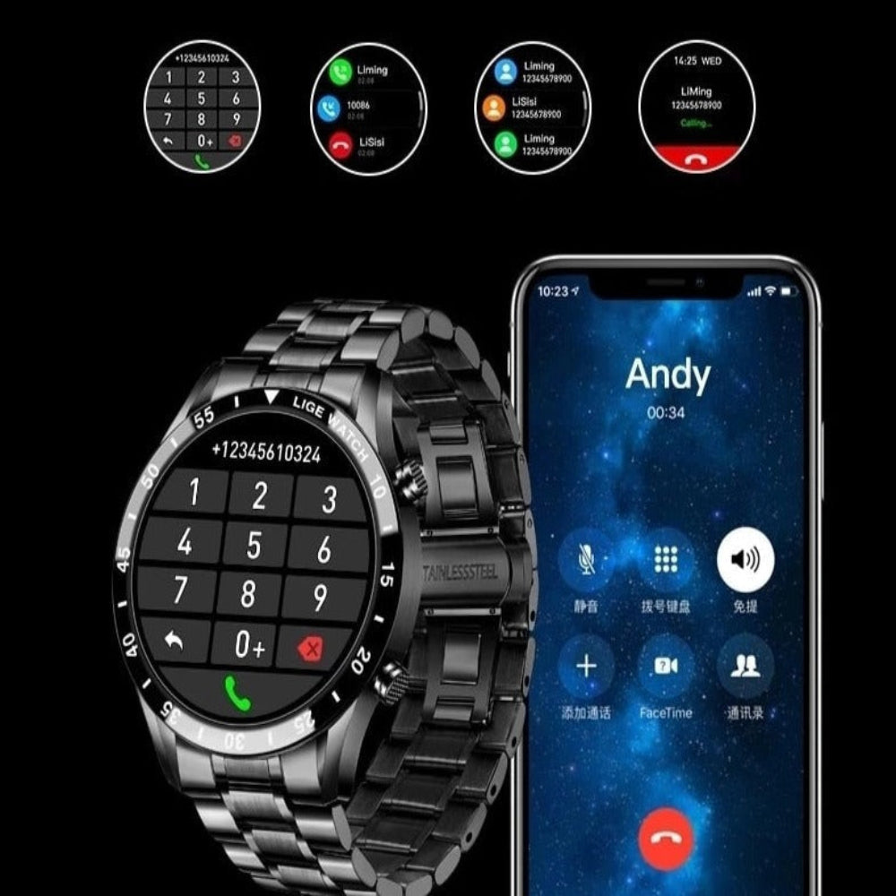 Montre Connectée 4G avec Suivi de Santé | Design Élégant et Écran AMOLED