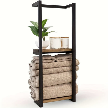 Porte-serviettes Mural en Acier Inoxydable | Élégance et Gain de Place pour Salle de Bain