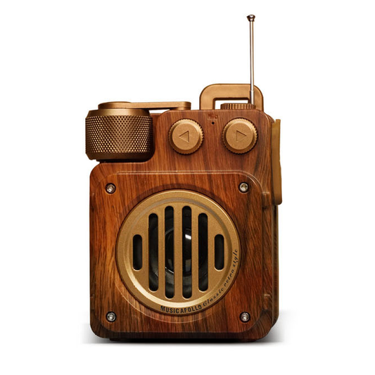 Enceinte Bluetooth Vintage | Son Riche et Design Élégant