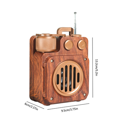 Enceinte Bluetooth Vintage | Son Riche et Design Élégant