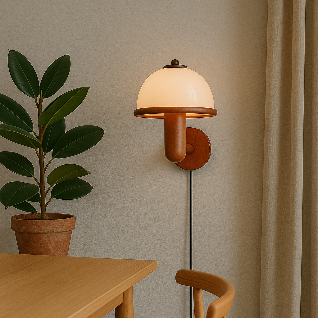 Applique Murale Champignon Moderne | Éclairage Contemporain et Accueillant