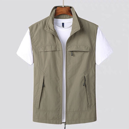 Gilet d'extérieur pour hommes | Séchage rapide et léger pour aventures