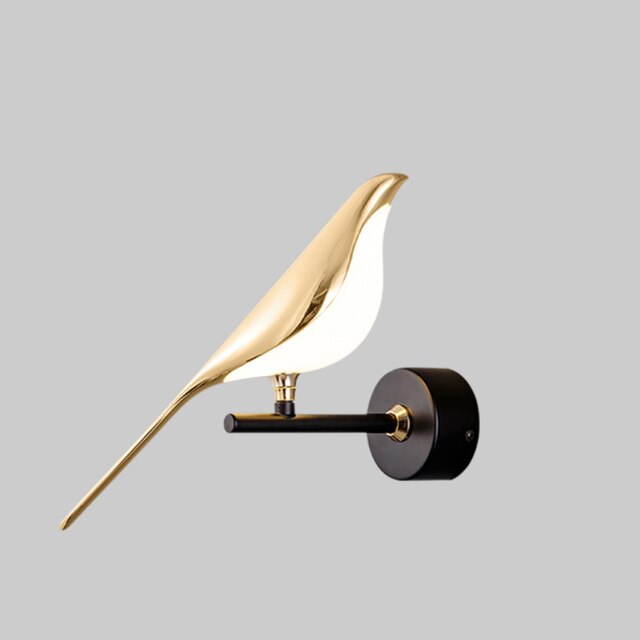 Applique Murale Moderne Oiseau | Élégance Sculpturale et Éclairage Doux