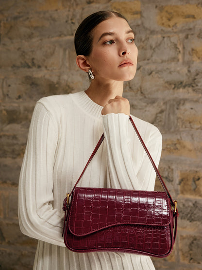 Sac à Bandoulière à Carreaux | Style Élégant et Polyvalent