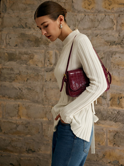 Sac à Bandoulière à Carreaux | Style Élégant et Polyvalent