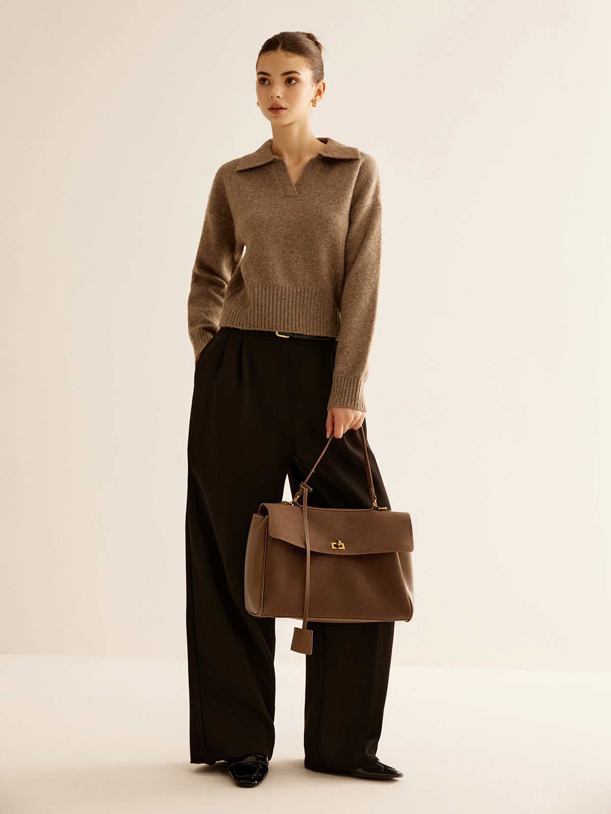 Sac à Main Femme Noir Spacieux | Polyuréthane Durable et Élégant