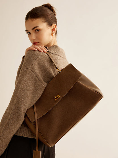 Sac à Main Femme Noir Spacieux | Polyuréthane Durable et Élégant