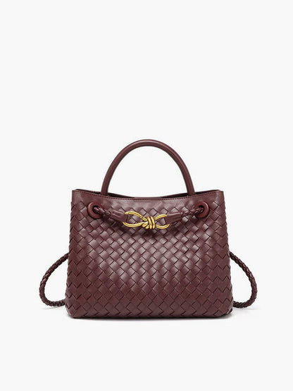 Sac à Main Noir pour Femme | Détail en Métal Torsadé Élégant