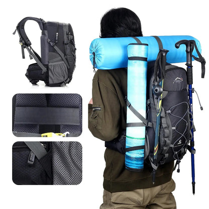 Sac à Dos Imperméable de Trekking | Confort Ergonomique et Rangement Ample