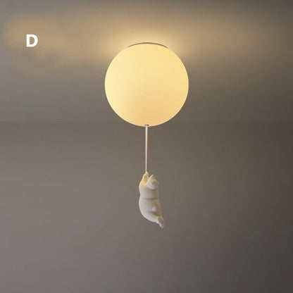Lampe de Plafond Enfantine | Design Amusant en Forme d'Ours