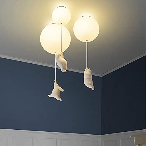 Lampe de Plafond Enfantine | Design Amusant en Forme d'Ours