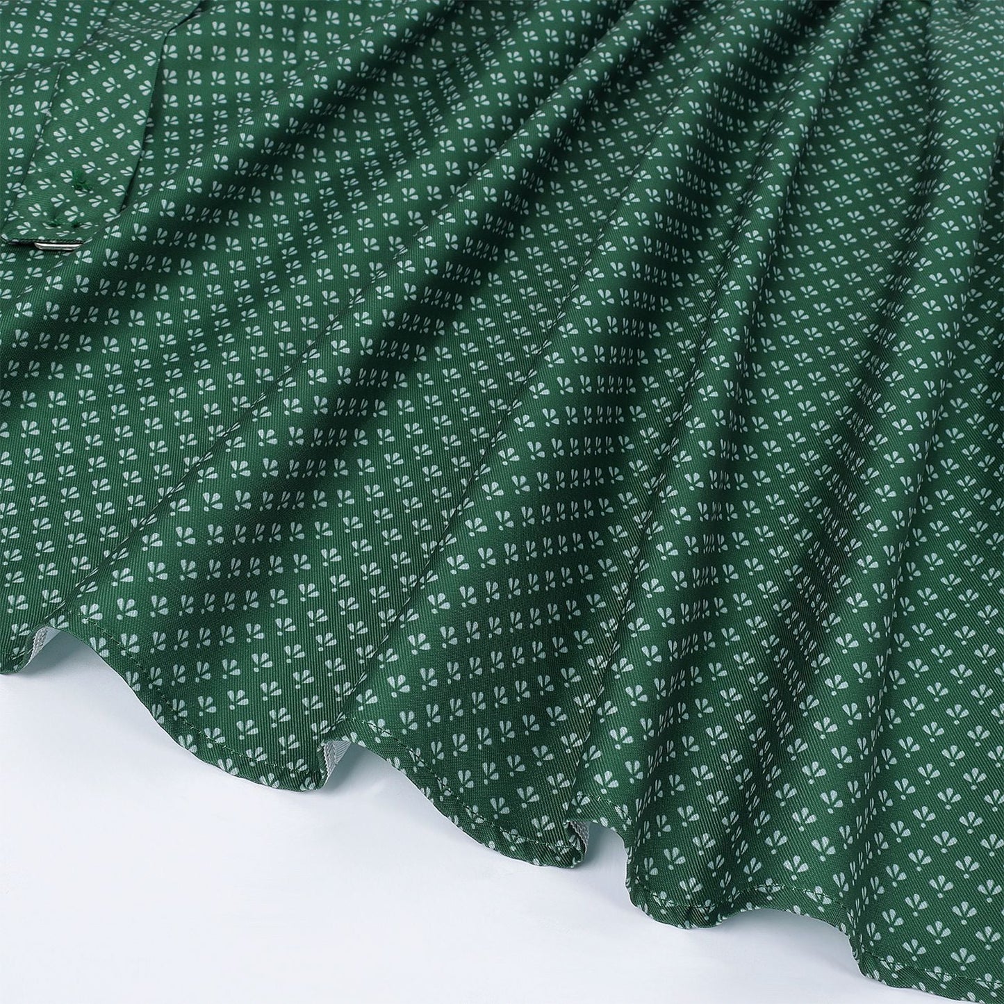 Robe Dirndl Bavaroise Émeraude | Avec Tablier et Blouse en Dentelle