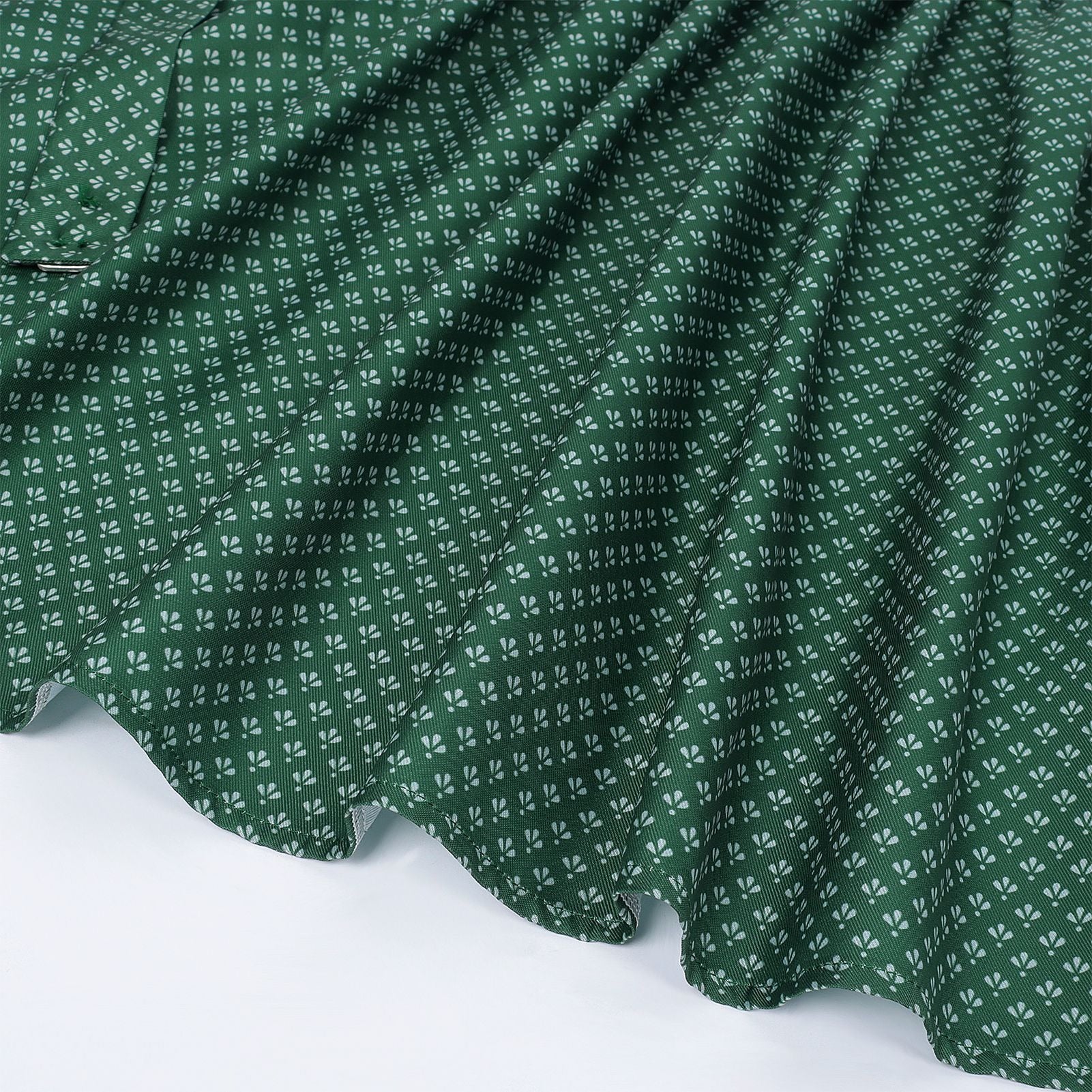 Robe Dirndl Bavaroise Émeraude | Avec Tablier et Blouse en Dentelle