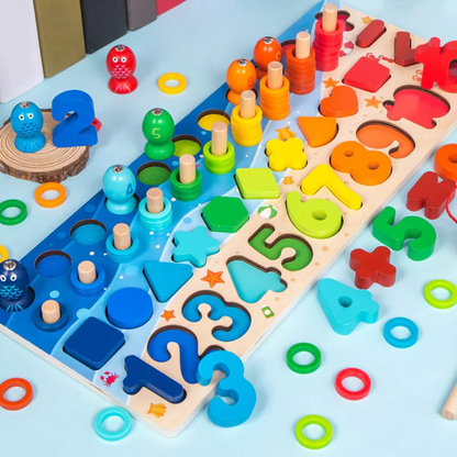 Puzzle Éducatif en Bois | Apprentissage Interactif pour Enfants