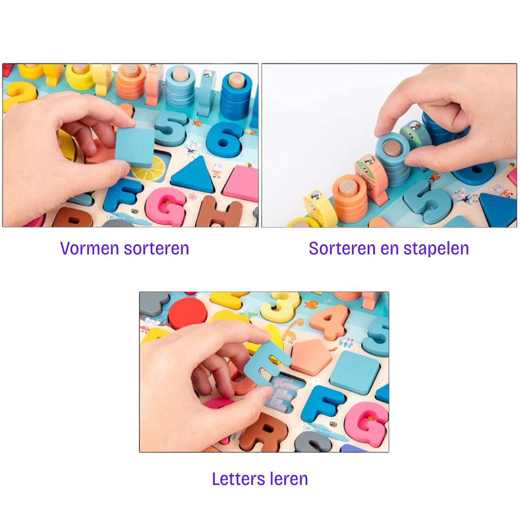 Puzzle Éducatif en Bois | Apprentissage Interactif pour Enfants