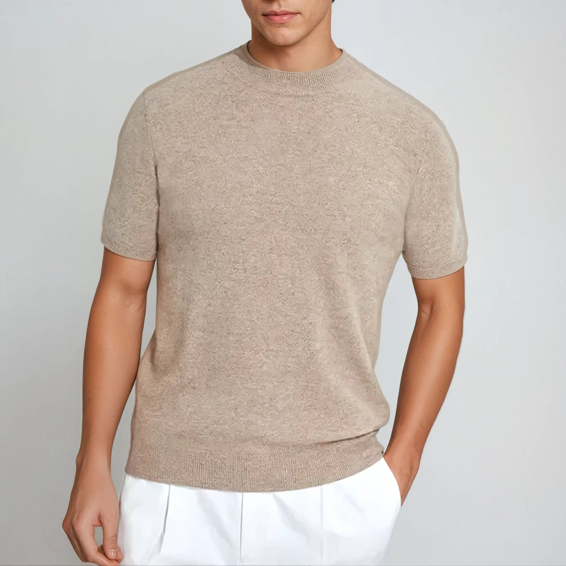 T-shirt en Laine Douce pour Homme | Confort Luxueux et Style Polyvalent