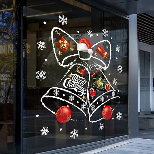 Autocollants de Fenêtre de Noël | Décoration Festive et Réutilisable