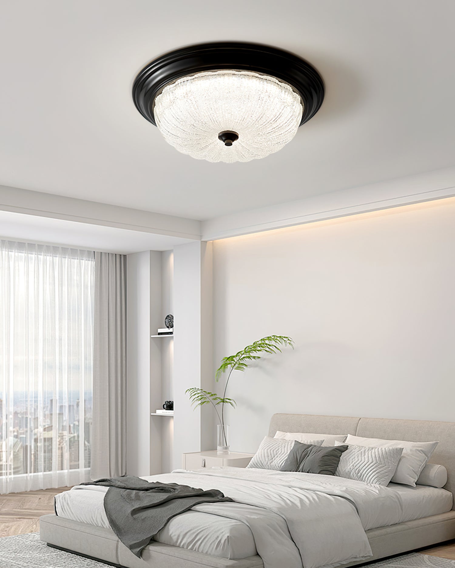 Lumière de Plafond Élégante | Design Minimaliste et Ambiance Chaleureuse