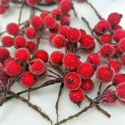 Bouquet de Baies de Noël Immitation | Décoration Festive de Haute Qualité