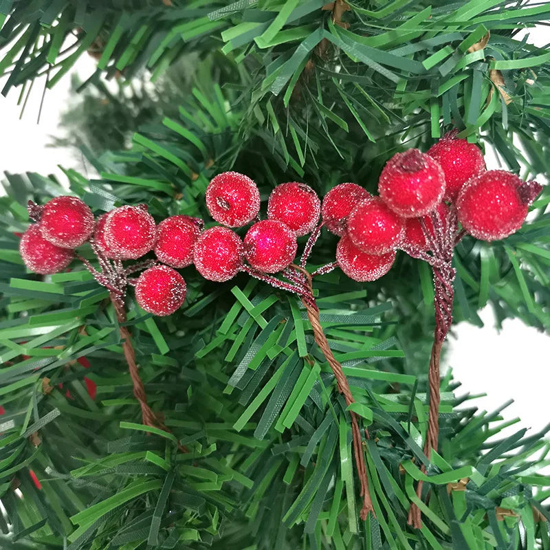 Bouquet de Baies de Noël Immitation | Décoration Festive de Haute Qualité