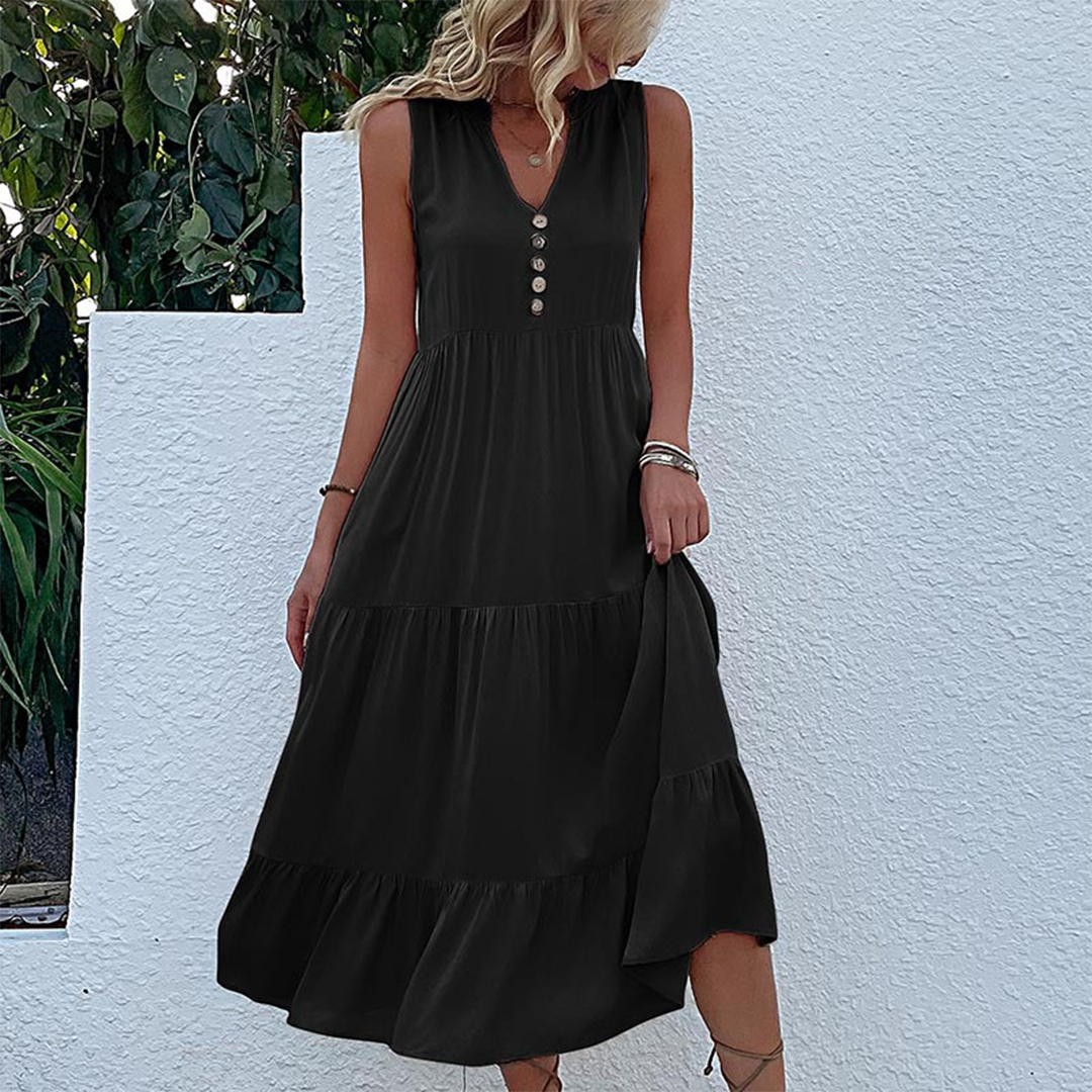 Robe d'été Boho pour Femmes | Ourlet Froncé et Confortable