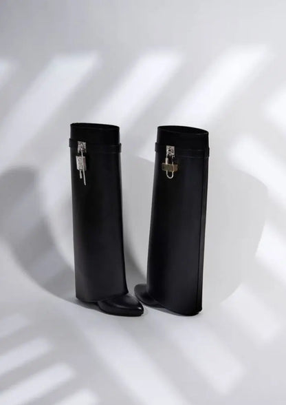 Bottes Noires Montantes pour Femmes | Élégance et Confort au Quotidien