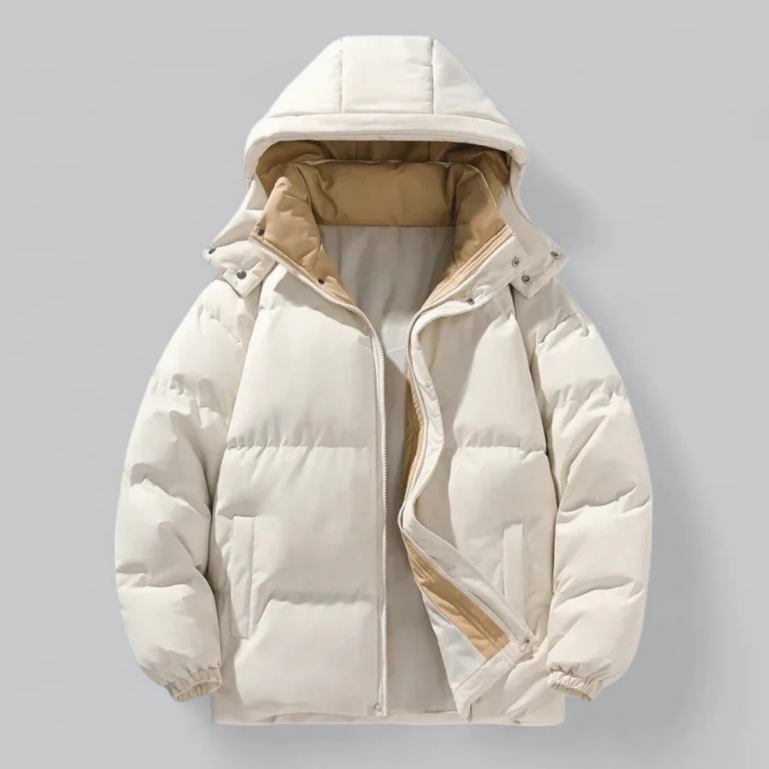 Veste Puffer Isolée à Capuche pour Hommes | Protection Optimale contre le Froid