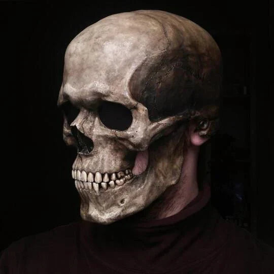 Masque de Crâne Réaliste Mobile | Idéal pour Halloween et Événements Thématiques