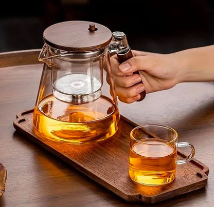 Théière en Verre Borosilicate | Résistante à la Chaleur et Élégante