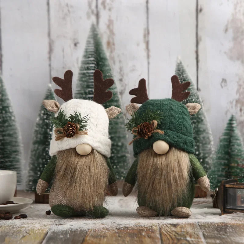 Décoration de Fenêtre en Velours | Charmante Ornementation de Noël Luxe