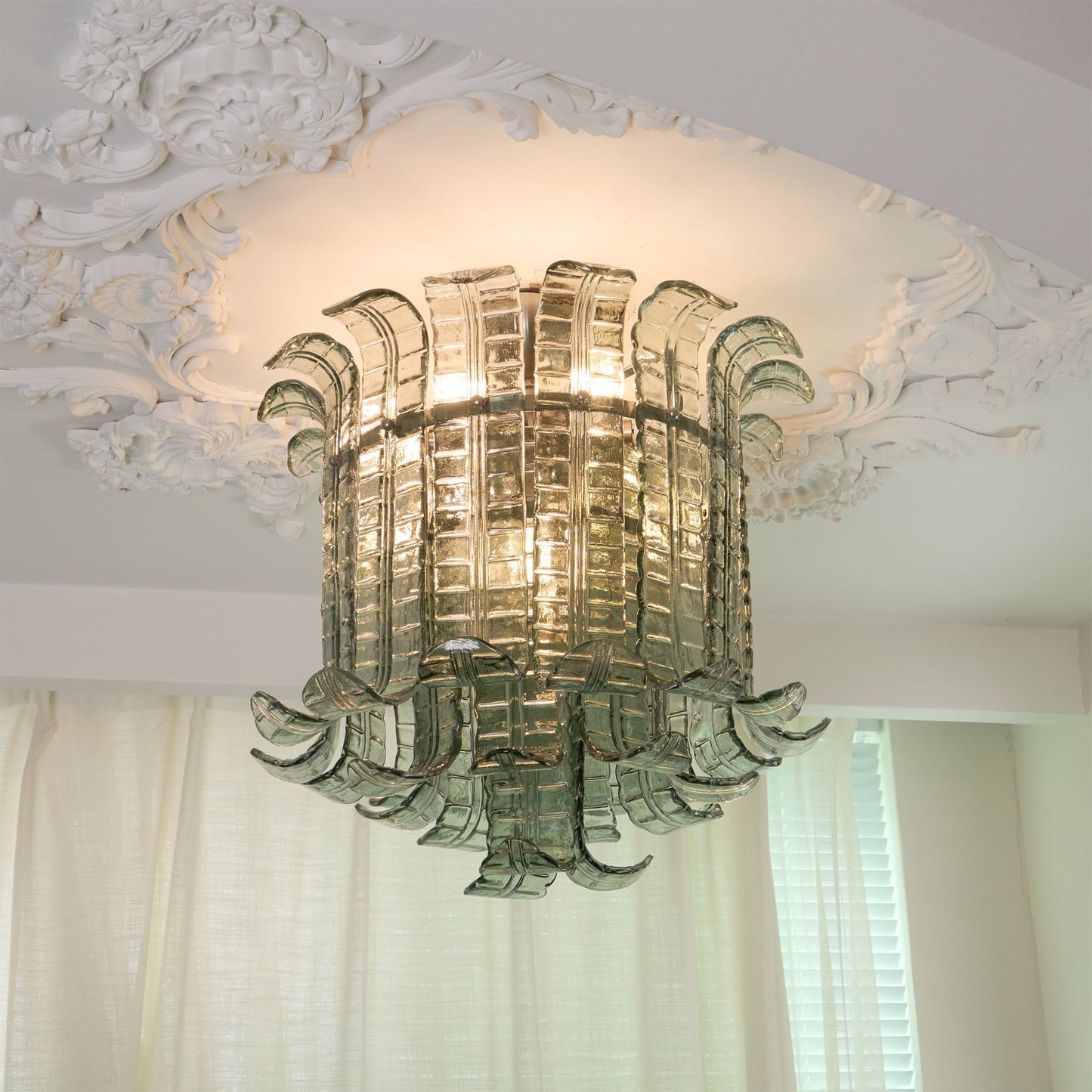 Plafonnier en Verre Italien | Élégance et Raffinement pour Intérieur