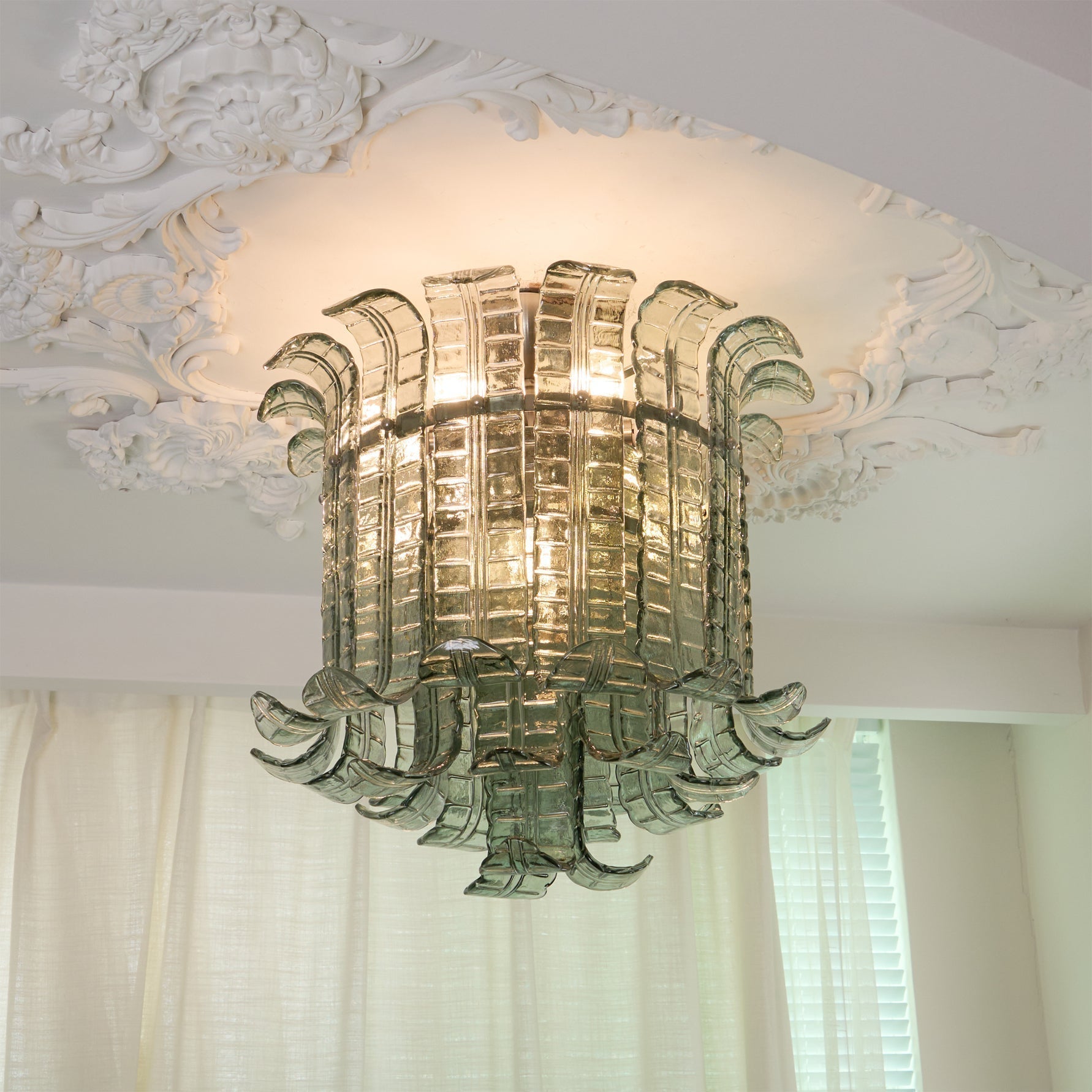 Plafonnier en Verre Italien | Élégance et Raffinement pour Intérieur