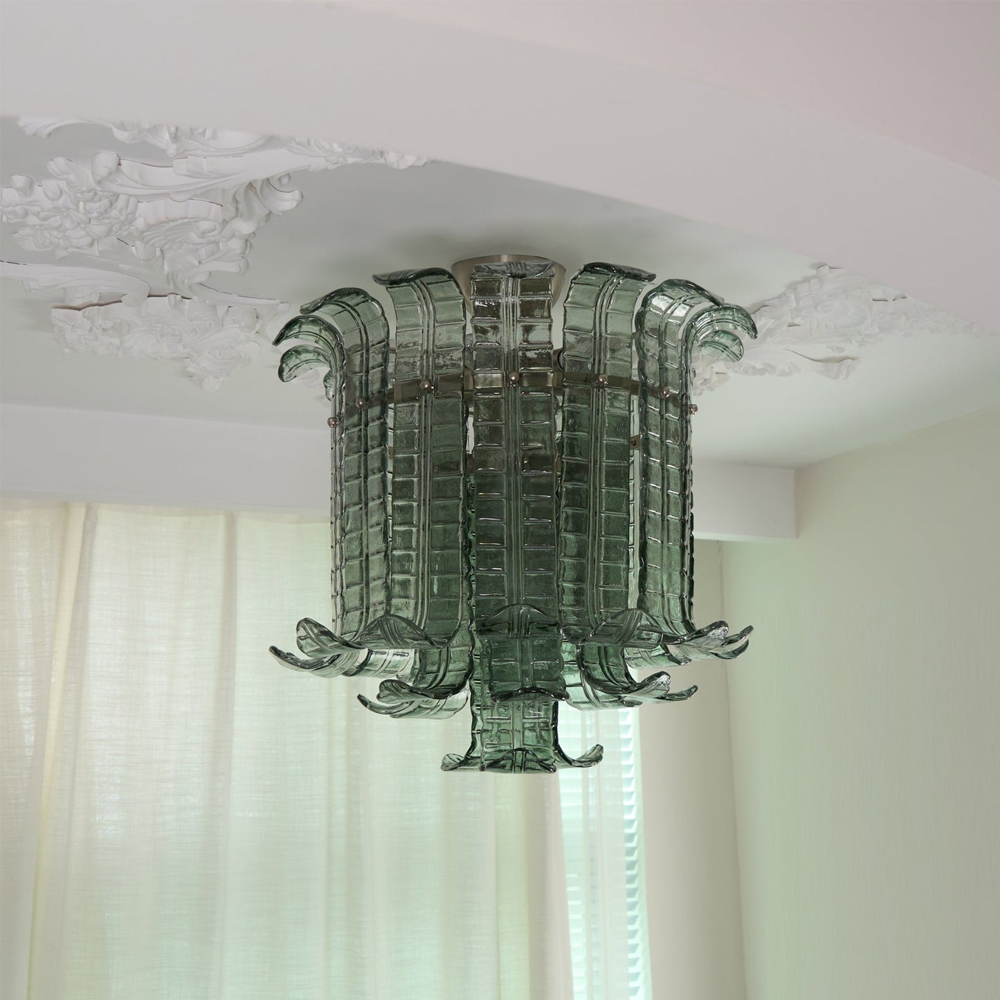 Plafonnier en Verre Italien | Élégance et Raffinement pour Intérieur