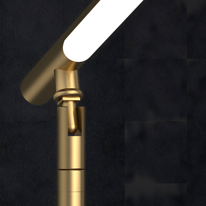 Lampe de Bureau LED Minimaliste | Éclairage Élégant avec Détails en Laiton