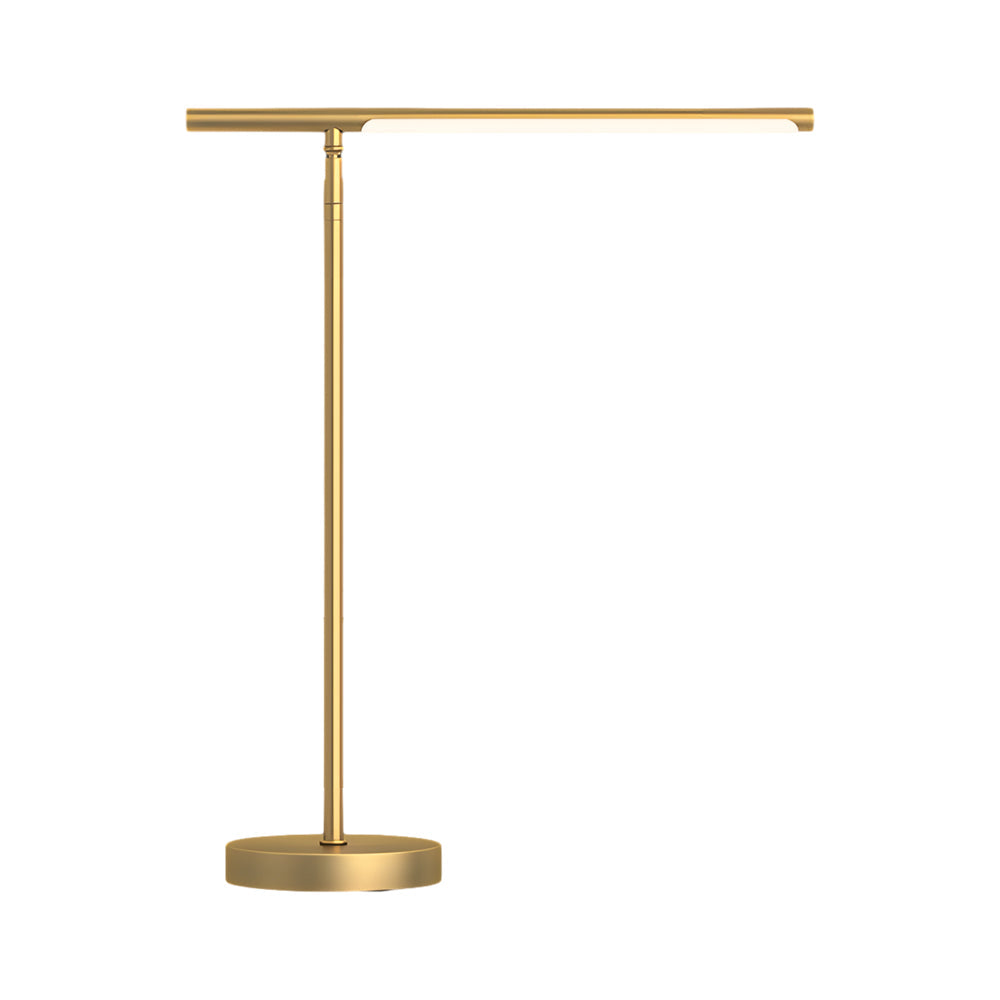 Lampe de Bureau LED Minimaliste | Éclairage Élégant avec Détails en Laiton