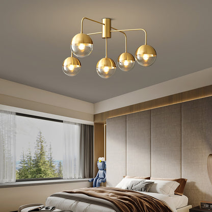 Luminaire de Plafond Luxueux | Design Industriel en Verre et Métal