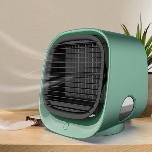 Refroidisseur d'air et Humidificateur 2-en-1 | Silencieux et Compact pour Petites Pièces