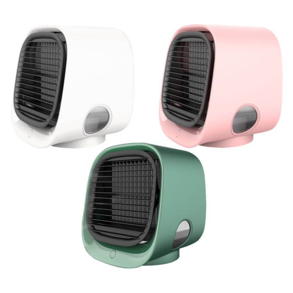 Refroidisseur d'air et Humidificateur 2-en-1 | Silencieux et Compact pour Petites Pièces