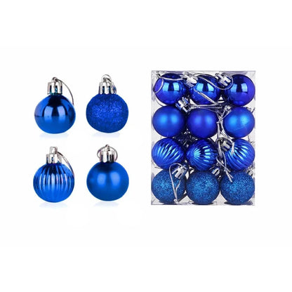 Boules de Noël Élégantes | Ensemble de 24 Ornements en Céramique
