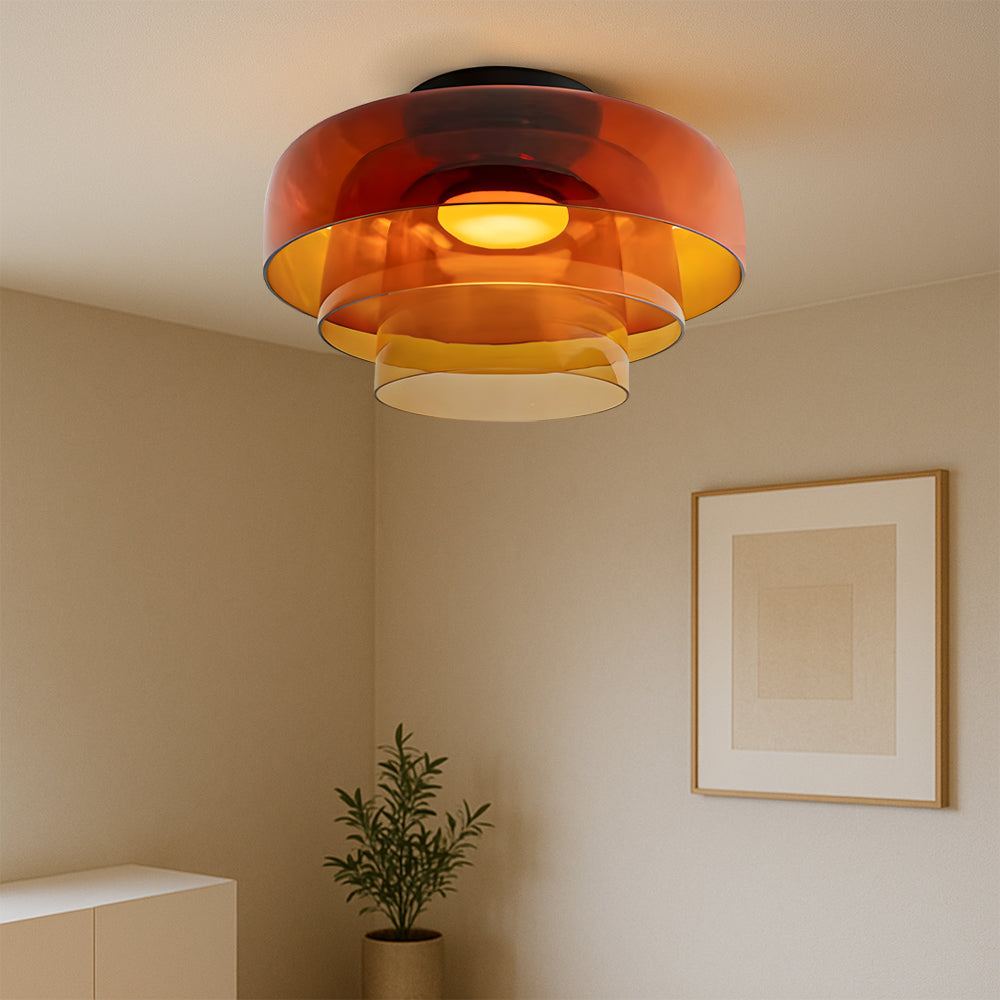 Lampe Suspendue en Verre Stratifié | Design Bauhaus Minimaliste et Élégant